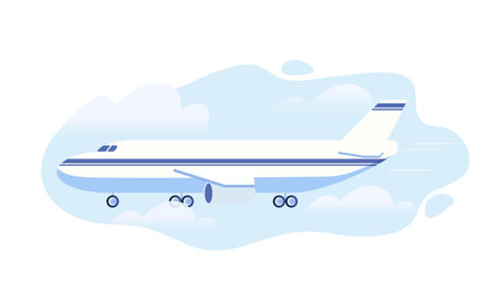 Illustration for Logistic transport plane concept - Royalty Free Image