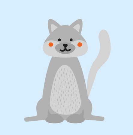Cute wolf conceptのイラスト素材