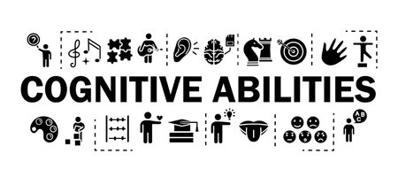 Cognitive abilities banner concept