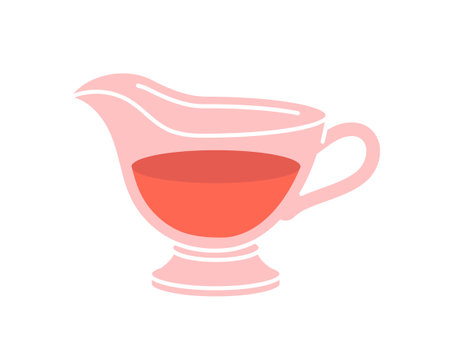 Glass jug with jamのイラスト素材