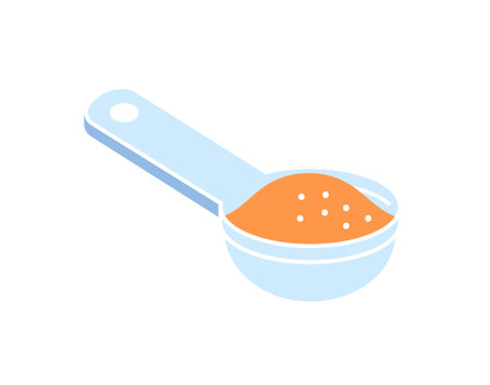 Spoon with groatsのイラスト素材