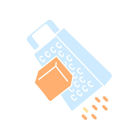 Grater with productのイラスト素材