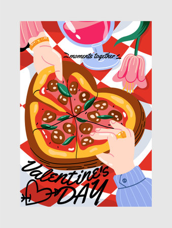 Valentines Day greeting cardのイラスト素材
