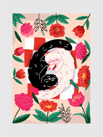 Valentines Day greeting cardのイラスト素材