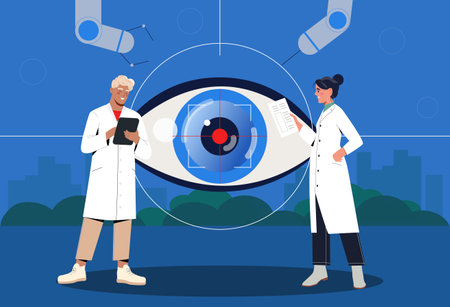 Eye surgery conceptのイラスト素材