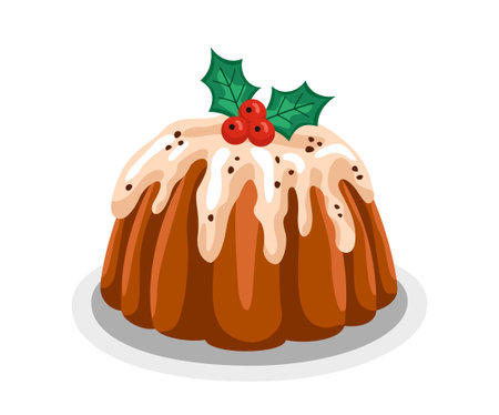 Traditional Christmas Foodのイラスト素材