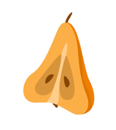 Slice of pearのイラスト素材