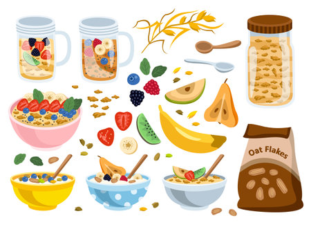 Breakfast icons setのイラスト素材