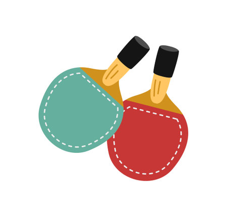 Table tennis racketsのイラスト素材