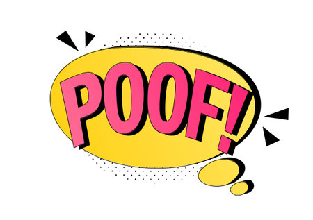 Retro speech bubble poofのイラスト素材