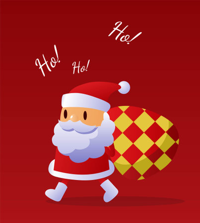 Christmas santa claus bannerのイラスト素材