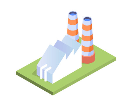 Power plant conceptのイラスト素材