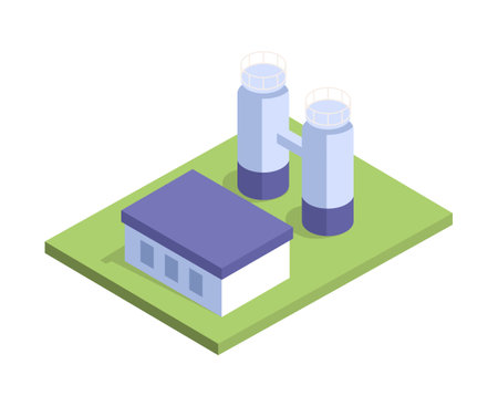 Power plant conceptのイラスト素材