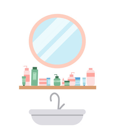 Bathroom sink conceptのイラスト素材