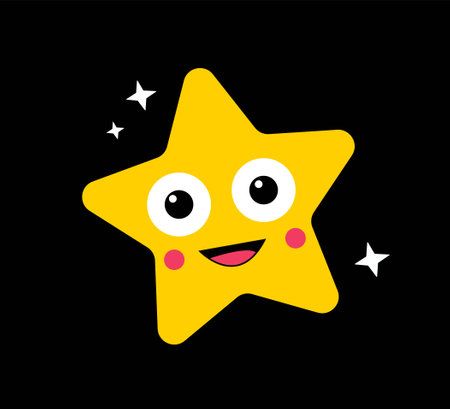 Star in retro styleのイラスト素材