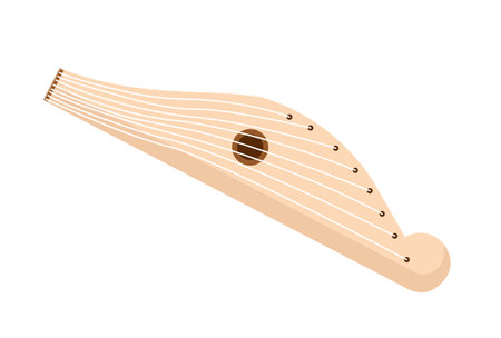 Beige harp conceptのイラスト素材