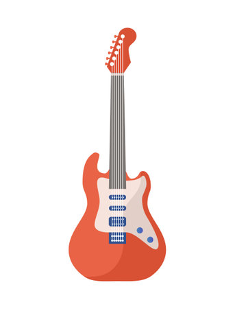 Electric guitar conceptのイラスト素材