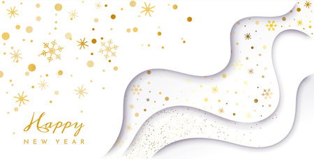 New year white backroundのイラスト素材