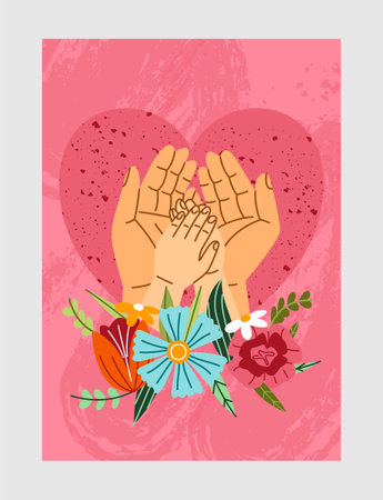 Happy mothers day bannerのイラスト素材