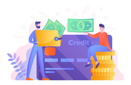 People with financeのイラスト素材
