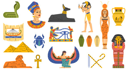 Ancient Egypt collectionのイラスト素材