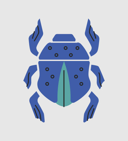 Egyptian scarab conceptのイラスト素材