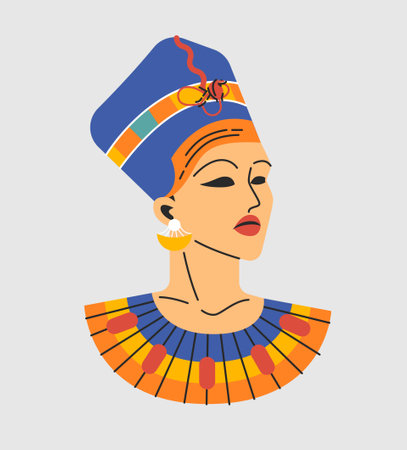 Egyptian queen conceptのイラスト素材