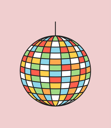 Retro disco ball conceptのイラスト素材
