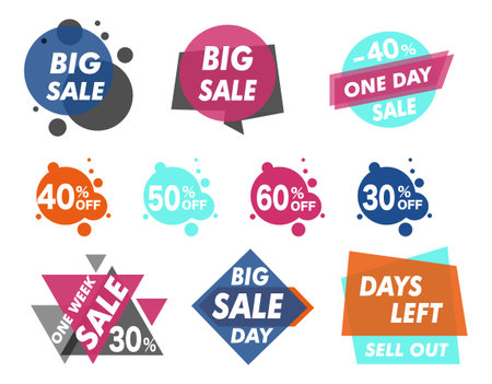 Set of sales iconsのイラスト素材