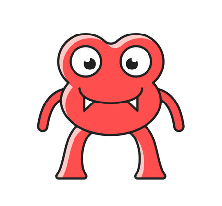 Cute monster iconのイラスト素材