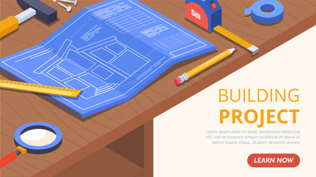 Building project conceptのイラスト素材