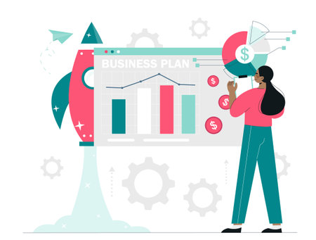 Business project conceptのイラスト素材