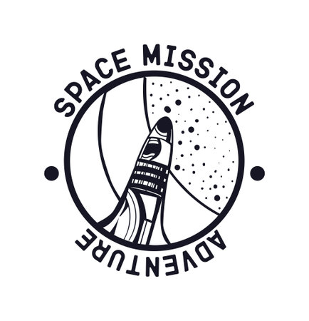Space mission minimalisticのイラスト素材