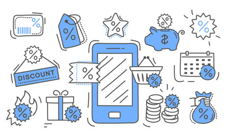 Loyalty program setのイラスト素材