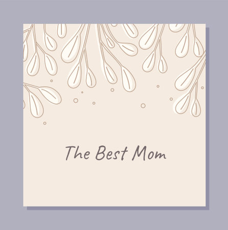 Mothers day cardのイラスト素材
