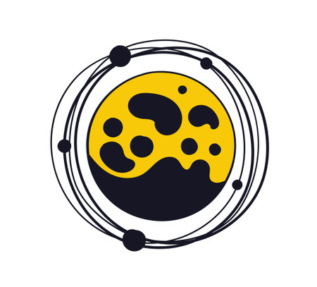 Space logo conceptのイラスト素材