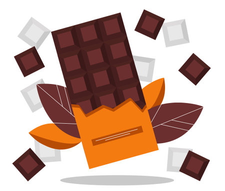 Chocolate bar conceptのイラスト素材