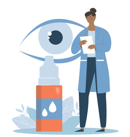 Doctor drops bottle conceptのイラスト素材