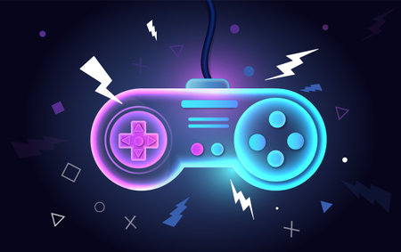 Retro game bannerのイラスト素材