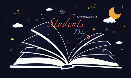 Literacy day blackのイラスト素材