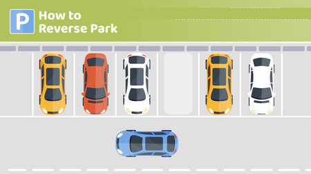 How to reverse park stageのイラスト素材