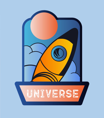 Universe label conceptのイラスト素材