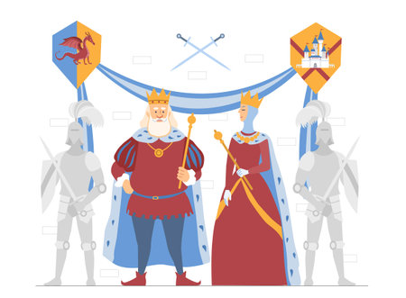 King and Queenのイラスト素材