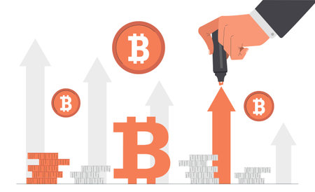 Concept of bitcoinのイラスト素材