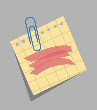 Notebook paper piece conceptのイラスト素材