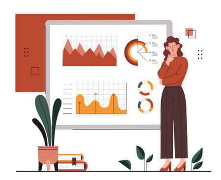 Performance review conceptのイラスト素材