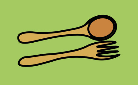 Eco friendly crockeryのイラスト素材