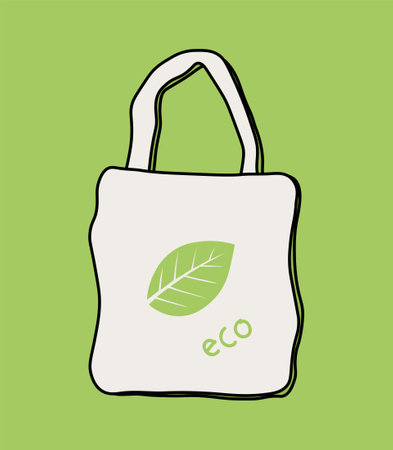 Eco friendly bagのイラスト素材