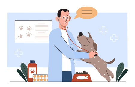 Veterinary clinic conceptのイラスト素材