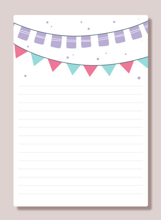 Notebook sheet conceptのイラスト素材